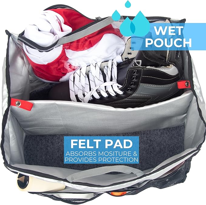 Athletico Hockey Gear Caddy - Hockey Bag Organizer for Ice Hockey, Field Hockey, Figure Skating & More