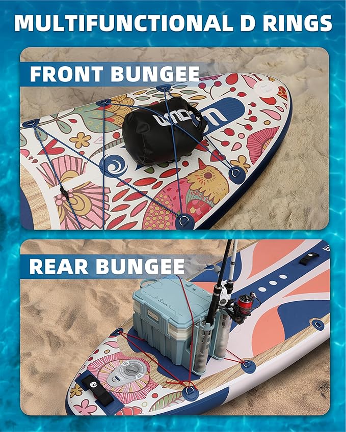 Inflatable Paddle Boards 11'x33'', Stand Up SUP Paddle Board Inflatable for Adults Youth, Extre Wide & Non-Slip Sup of All Skill Levels