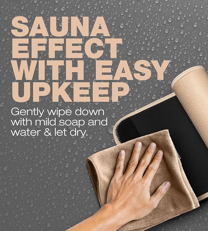 ActiveGear Premium Waist Trimmer & Trainer Belt for Men and Women - Sweat-Enhancing Slimming Wrap for Stomach, Adjustable Fit