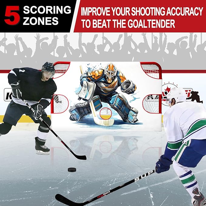 Hockey Shooting Target for Net - Hockey Net Goalie Target -Hockey Goal Targets for Practicing Shooting Accuracy - Hockey Training Equipment