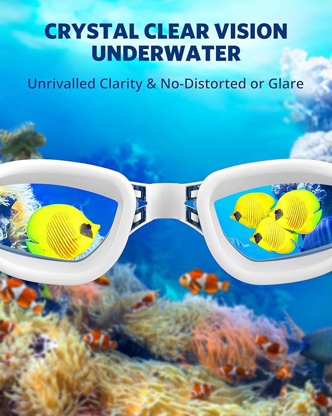 Aegend Swim Goggles, Swimming Goggles No Leaking Full Protection Adult Men Women Youth