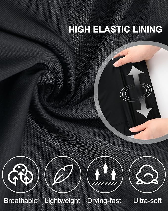 Sureio 3 Pcs Men's 2 in 1 Running Shorts 7 Inch Quick Dry Athletic Workout Shorts with Liner Phone Pockets Towel Loop