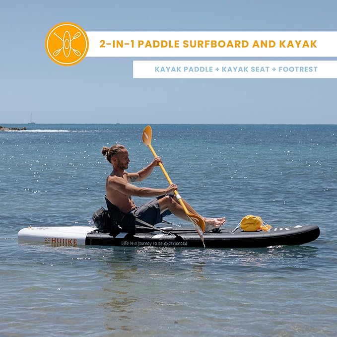 Inflatable Paddle Board for Adults with Accessories Included, Oar, Fins, Pump. Stand Up Paddleboard Great Stability and Resistance. 10’ x 33" x 5.9", Maximum Load 286 lb