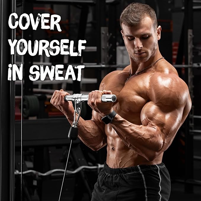 Yes4All Tricep Press Down Cable Machine Attachment Set, LAT Pulldown Attachment, Cable Machine Accessories for Home Gym