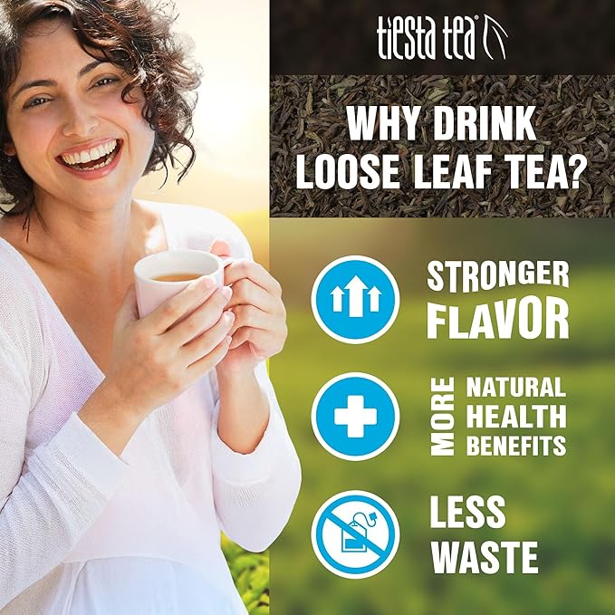 Tiesta Tea Silver Needle White Tea – Premium Loose Leaf, Single-Origin from China | Pure Unblended Low-Caffeine Tea | Hot or Cold Brew | 12oz Resealable Bulk Pouch | Brews 200 Cups