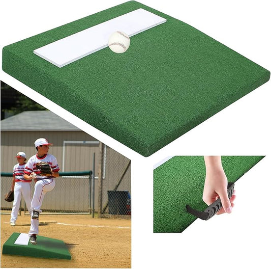 4" Portable Pitching Mound with Regulation Pitching Mound-30x30x4in Pitching Mounds for Baseball-Pitching Mounds Ideal for Youth Baseball Training, Indoor and Outdoor Use