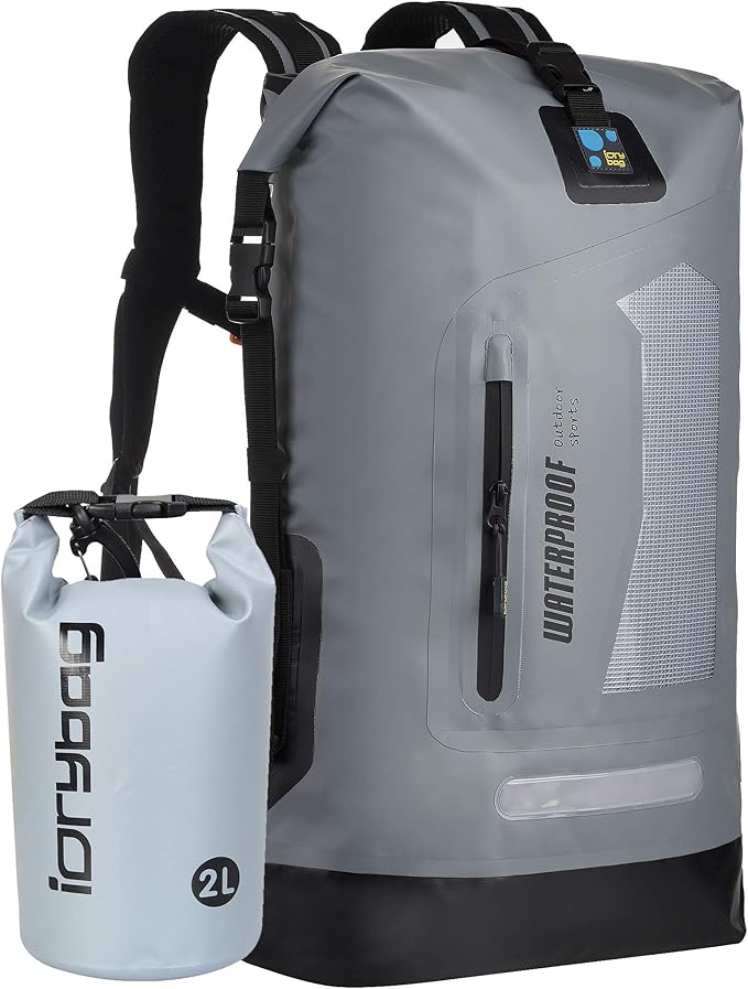IDRYBAG Waterproof Backpack for Men 20L/30L/40L, Floating Dry Bag Kayak, Dry Backpack Hiking