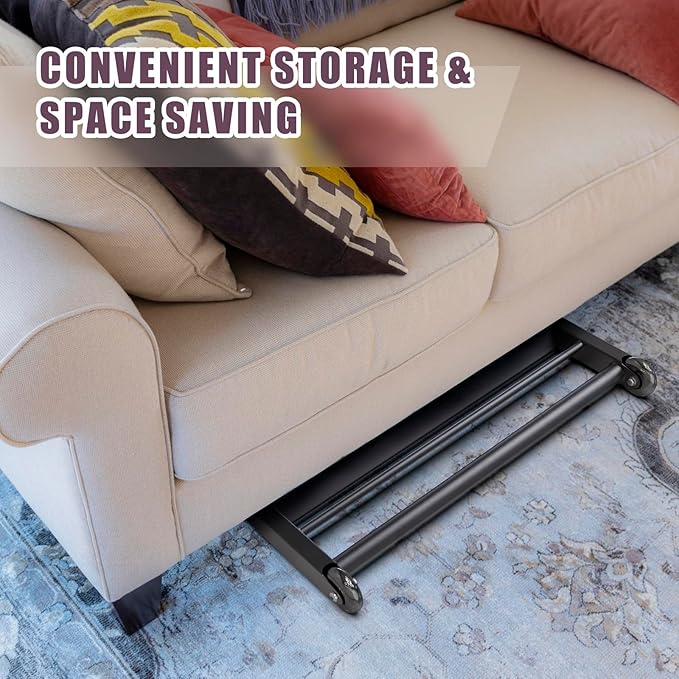 SELEWARE Glute Ham Glider Heavy Duty Ab Glute Glider Machine, Exercise Wheels for Smooth Hamstring Curl Abdominal and Leg Workouts, Multifunctional Ab Glute Machine for Home & Commercial Gym