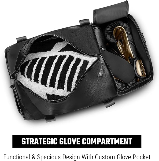 Hayabusa Elite Boxing Duffle Bag - 35 Liters, Black