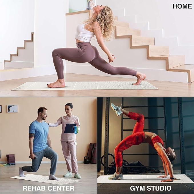 Foldable Yoga Exercise Mat – Lightweight, Anti-Slip, and Easy to Store for Yoga, Pilates, Home Workouts, and Floor Exercises