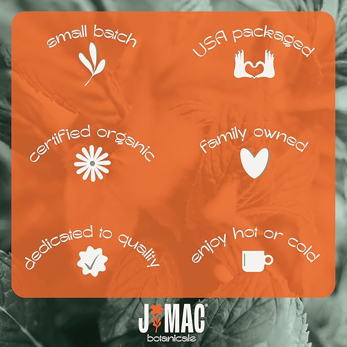 J Mac Botanicals Organic Spearmint tea loose leaf