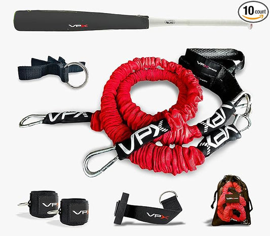 VPX Power Resistance Training System 3.0 | Total 3-Way Stacking Home, Gym, Sport Fitness | Men & Women | 220 LBs Adjustable Suspension Resistant Strength | Leg, Squat, Press, Push, Glute, Arm, LAT