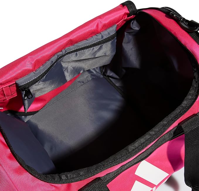 adidas Unisex Defender 4.0 Gym Duffel Bag for Men and Women, Team Shock Pink, Small (38L)