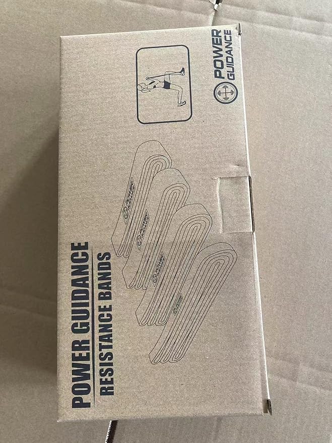 POWER GUIDANCE Pull Up Assist Bands - Stretch Resistance Band - Mobility Band - Powerlifting Bands - by Perfect for Body Stretching, Powerlifting, Resistance Training