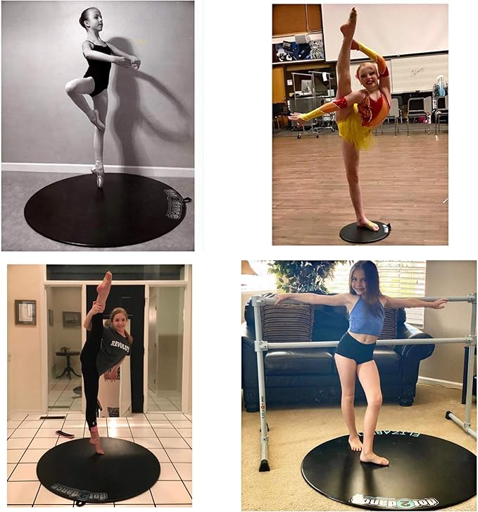 Portable Dance Floor Home & Travel Set-Includes Enorme Size 47” and Pointe Size 16”