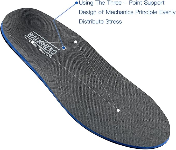 Plantar Fasciitis Feet Insoles Arch Supports Orthotics Inserts Relieve Flat Feet, High Arch (Mens 15-15 1/2)