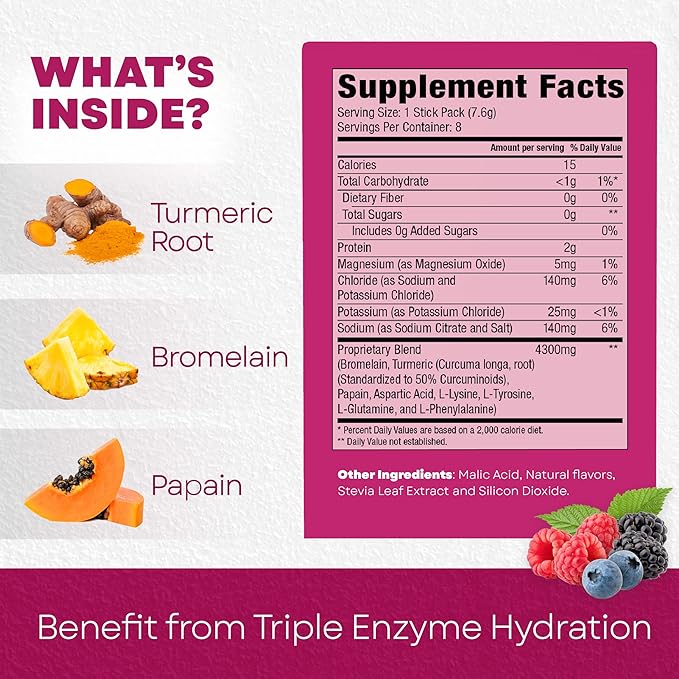 Bala Enzyme Sugar-Free Drink Mix Powder - Berry 0.25oz (8 Count)