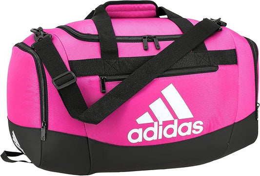 adidas Unisex Defender 4.0 Gym Duffel Bag for Men and Women, Team Shock Pink, Small (38L)