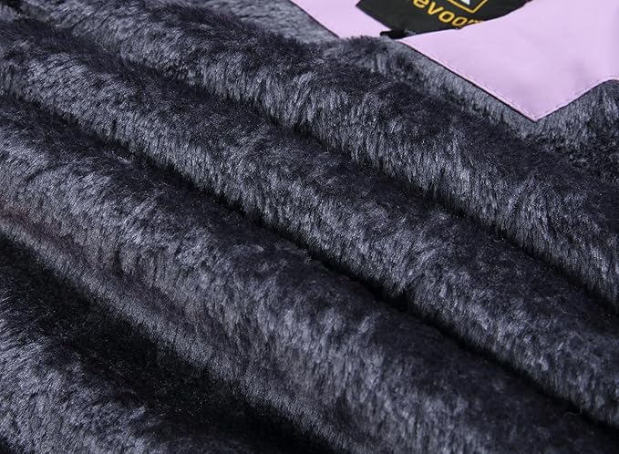 Keevoom Girl's Ski Jacket Winter Warm Thick Snow Coat Windproof Kids Outdoor Hooded Jackets