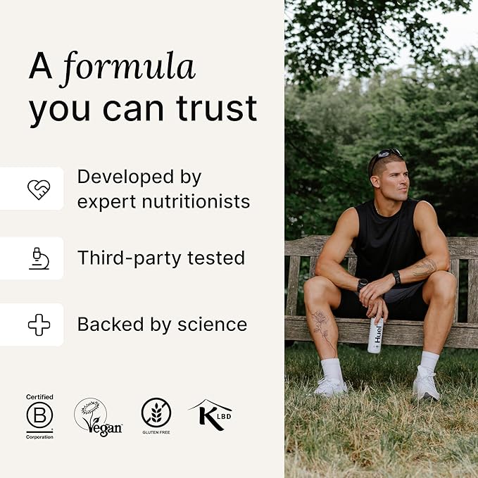 Huel Ready-to-Drink | Vanilla Meal Replacement Drink | High Protein Drink | Nutritionally Complete, Low Sugar, High Fiber, Plant Based, Vegan, Healthy | 20g Protein Per Bottle, 16.9 Fl Oz (12 Pack)