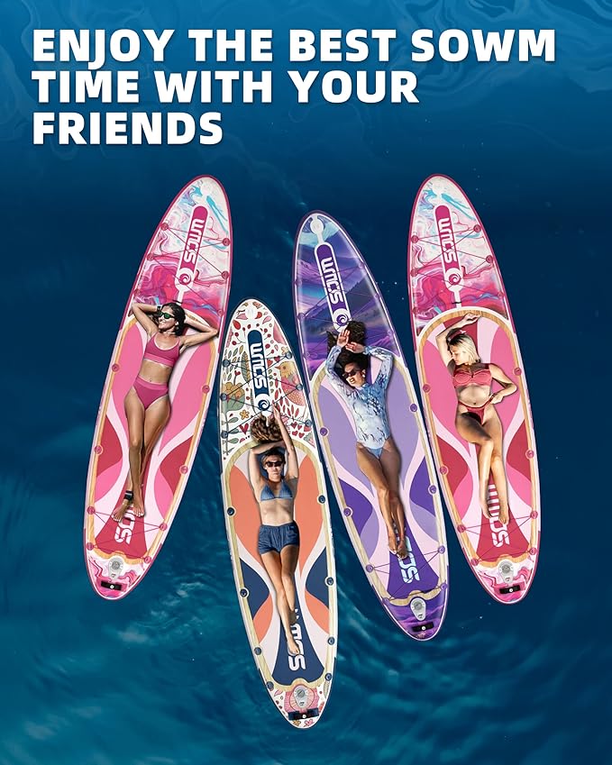 Inflatable Paddle Boards 11'x33'', Stand Up SUP Paddle Board Inflatable for Adults Youth, Extre Wide & Non-Slip Sup of All Skill Levels