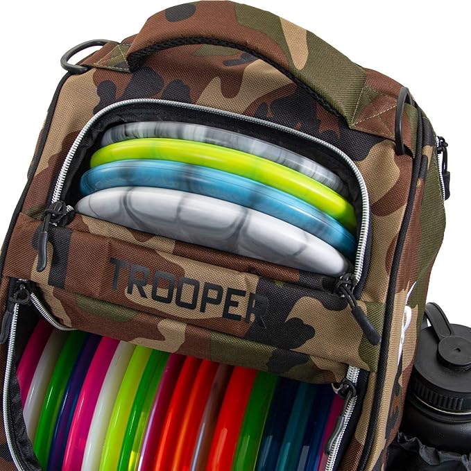 Dynamic Discs Trooper Disc Golf Bag | Large Frisbee Bags with 18+ Discs Capacity | Lightweight & Durable Backpack | Great Gifts or Disc Golf Accessories for Men | Ideal for Beginners & Pro Players