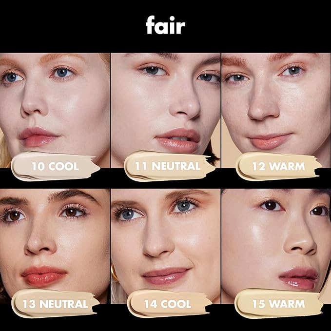 e.l.f. Soft Glam Foundation, Medium Coverage, Long-Lasting & Buildable Foundation For A Smooth, Satin Finish, Vegan & Cruelty-Free, 12 Fair Warm