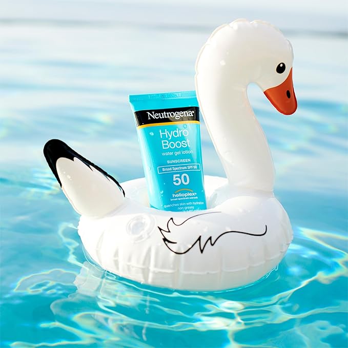 Neutrogena Hydro Boost Moisturizing Water Gel Sunscreen Lotion with Broad Spectrum SPF 50, Water-Resistant & Non-Greasy Hydrating Sunscreen Lotion, Oil-Free, 3 fl. oz