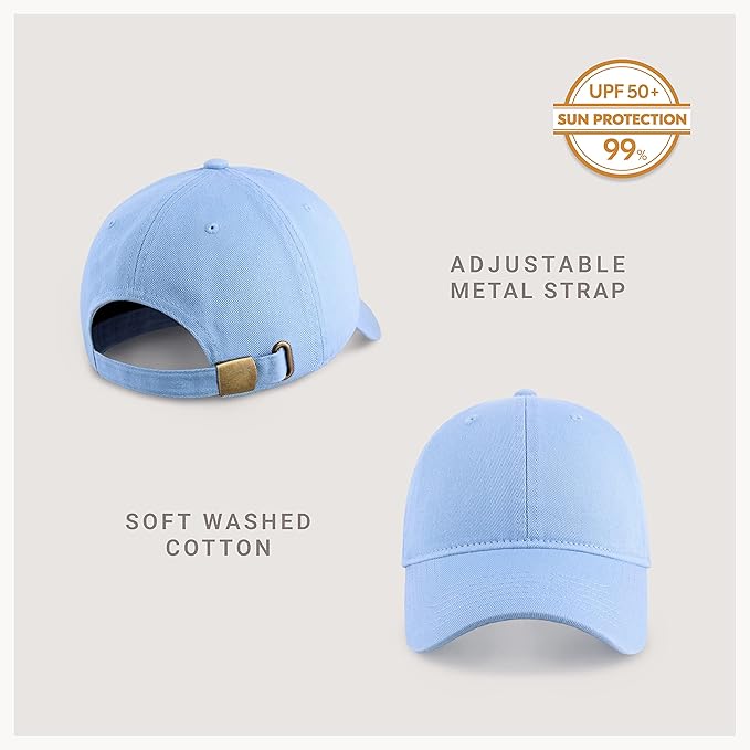 CHOK.LIDS Everyday Premium Dad Hat Unisex Cotton Baseball Cap for Men and Women Adjustable Lightweight Polo Style Curved Brim