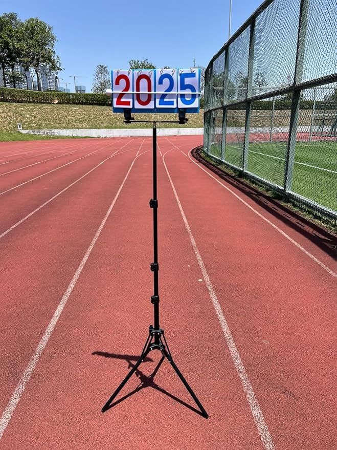 Purple River Manual Flip Scoreboard with Stand, Score Keeper for Outdoor/Indoor Games or Sports