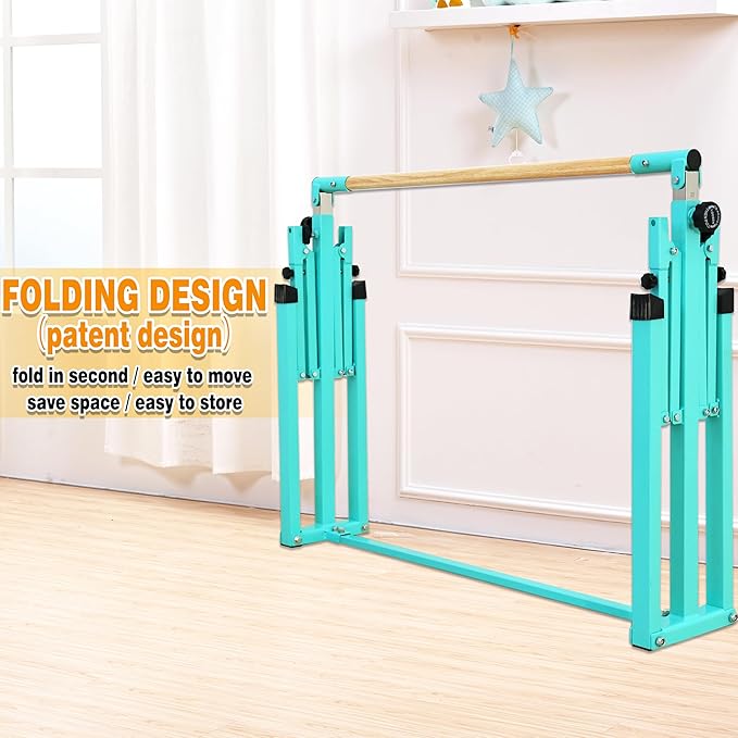 4FT/5FT Gymnastic Bar Set Gymnastics Horizontal Bar Gymnastics Kip Bar for Kids Home Use