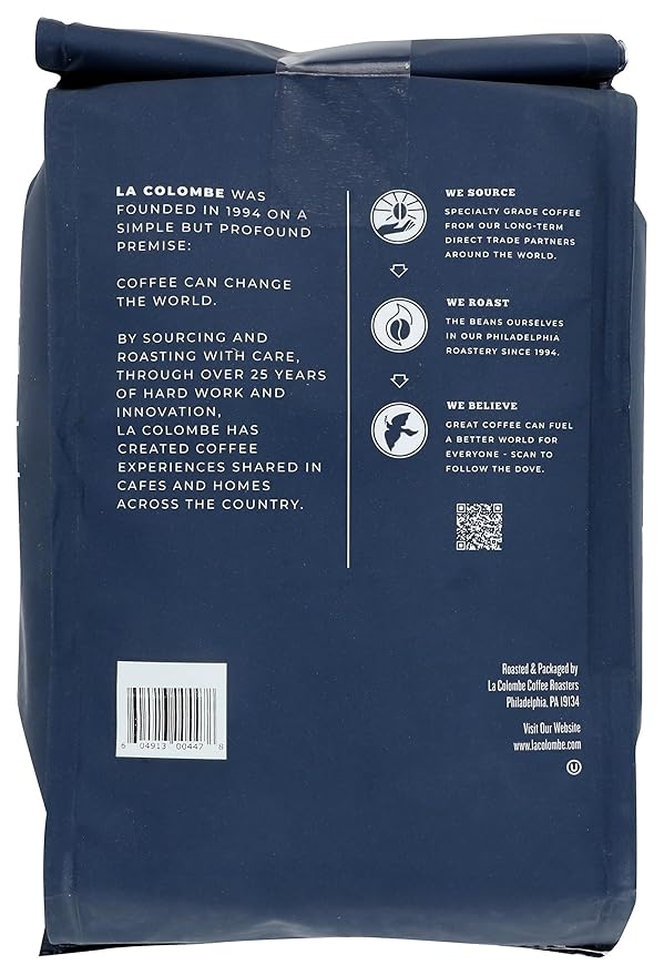 La Colombe Nizza Medium Roast Whole Bean Coffee - Notes of Milk Chocolate, Nuts & Brownie with Honey-Sweet Roasted Nuttiness, 24 Ounce (Pack of 1)
