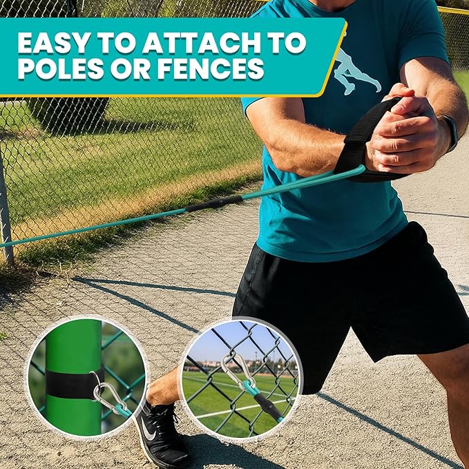 Baseball Pitching Resistance Bands - 15/30 Lb Softball Pitching Trainer, Resistance Bands for Arm Strength, Ideal for Training, Warm-Ups & Beginner Learning