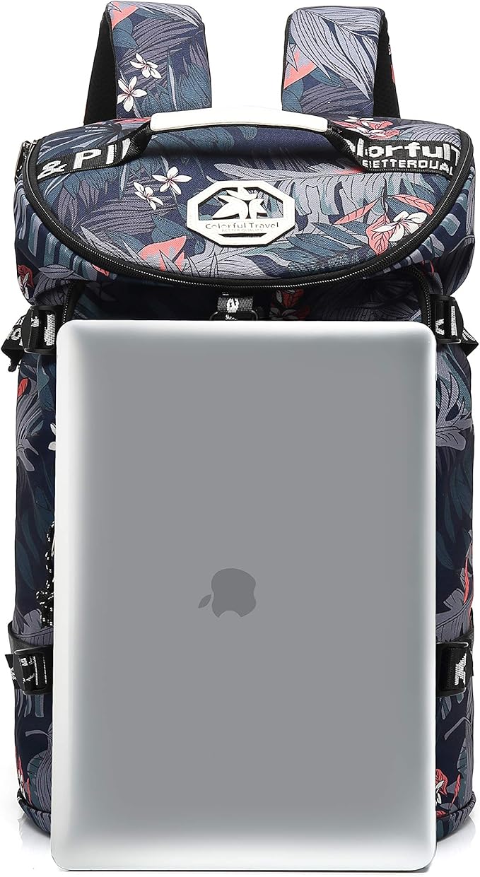 Kalesi Floral Gym Duffle Bag Backpack 4 ways for Women Waterproof with Shoes Compartment for travel Sport Hiking laptop Lightweight