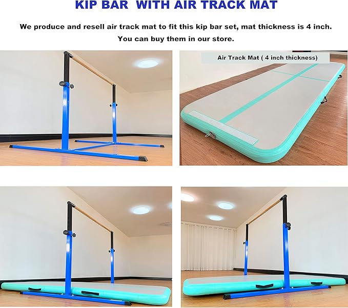 4FT/5FT Gymnastic Bar Set Gymnastics Horizontal Bar Gymnastics Kip Bar for Kids Home Use