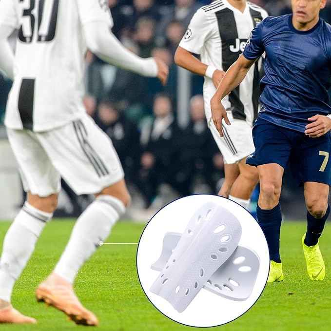 ANCIRS 2 Pair Soccer Shin Guards for Youth, Breathable Shin Guard Sleeves for Football Games, Protective EVA Cushion for Youth Men & Women