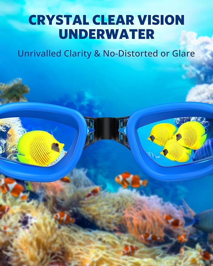 Aegend Swim Goggles, Swimming Goggles No Leaking Full Protection Adult Men Women Youth