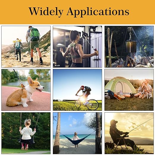 100Pcs 2.4" Carabiner Clip Spring Snap Hook, M6 2-3/8 Inch Heavy Duty Black Small Carabiner, Quick Link Keychain Clip for Keys Swing Set Camping Gym Hiking Traveling(260 lbs Capacity)