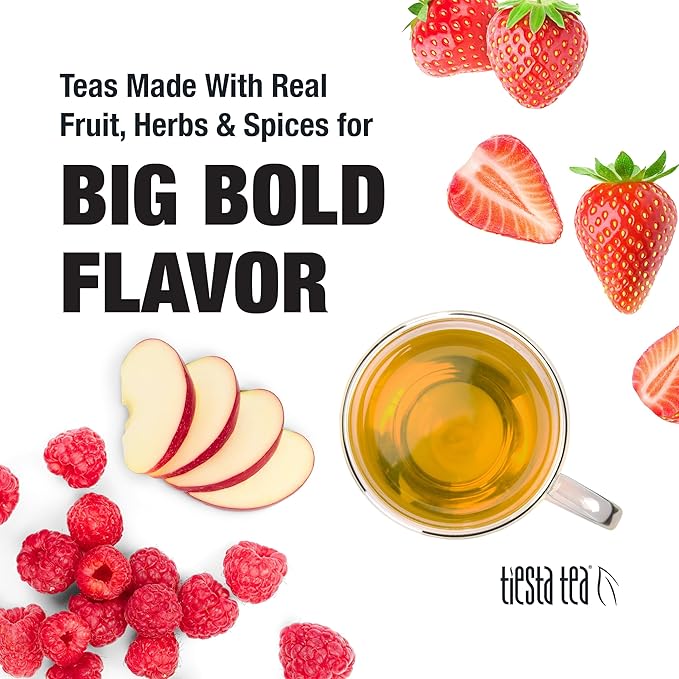 Tiesta Tea Pomegranatopia – Premium Loose Leaf Mixed-Berry Pomegranate White Tea | Low-Caffeine Blend | Hot & Iced | 1.5 Ounce Resealable Pouch | Brews Up to 25 Cups