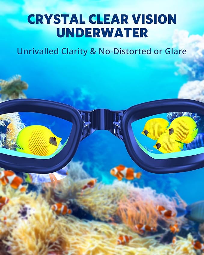 Aegend Swim Goggles, Swimming Goggles No Leaking Full Protection Adult Men Women Youth