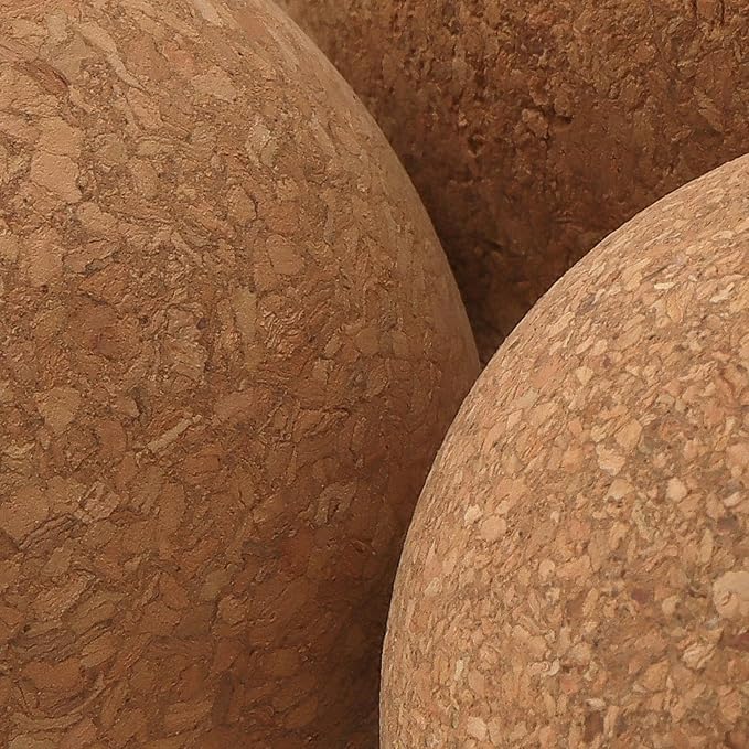 5 PCS Cork Massage Ball, Cork Therapy Ball Wooden, Cork Ball for Muscle Massage, Myofascial Release