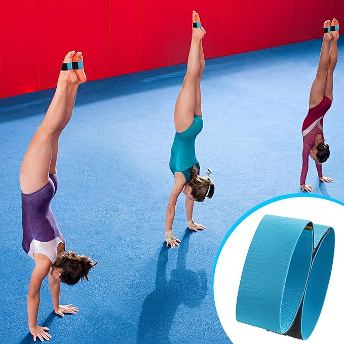 Shappy 2 Pairs Gymnastics Sticky Toes Tumbling Equipment, Cheer Coach Essentials, Back Handspring Helper for Stunt Coach, Athlete Adjustable Bands, Help Training Back Flip Tuck