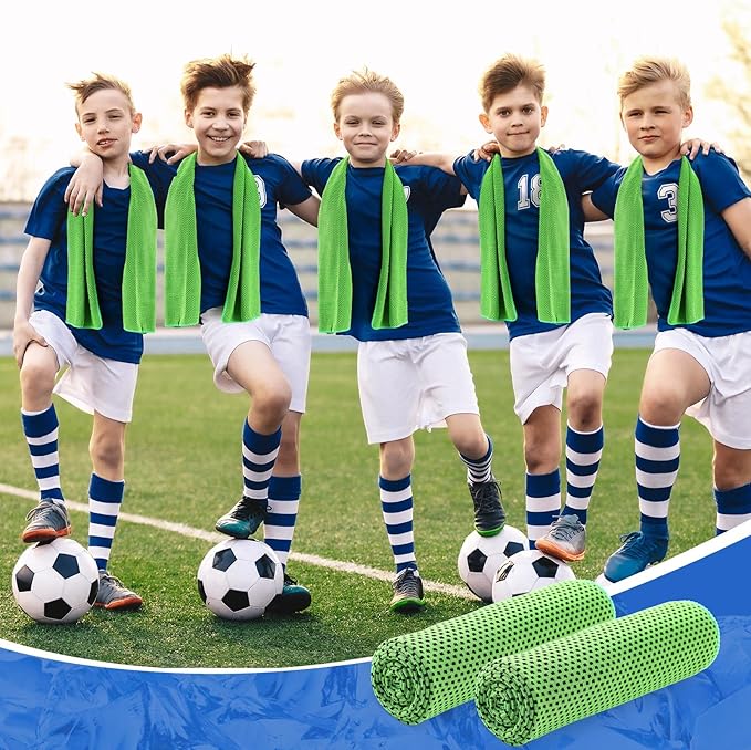 Hosuly 30 Pack Cooling Towels, 40"x12" Ice Breathable Soft Chilly Sweat Rag Microfiber Workout Rags for Gym Cooling Towels for Neck and Face for Yoga Golf Sport Running