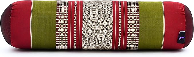 Leewadee Small Yoga Bolster – Shape-Retaining Cervical Neck Roll, Tube Pillow for Comfortable Reading, Kapok Filling, 22 x 6 x 6 inches