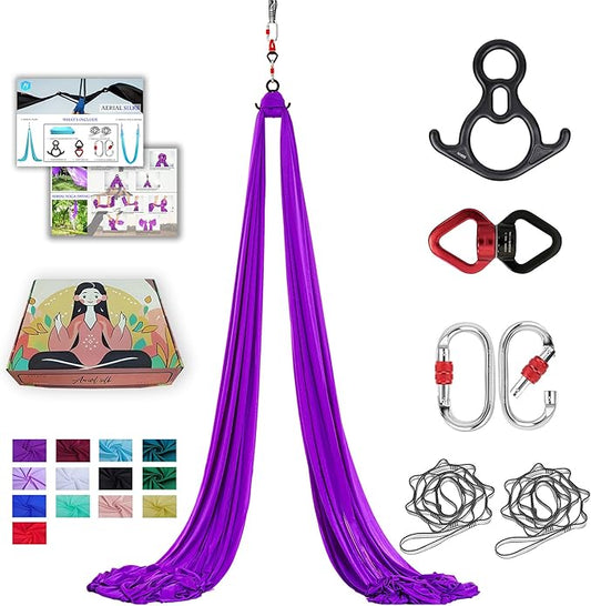Aerial Silks 11 Yards Aerial Silks For Home Aerial Yoga Swing Aerial Yoga Hammock Swing Aerial Silk For Gymnastics