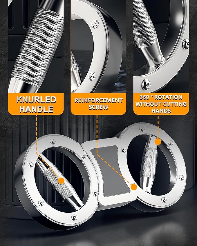 Rotator Burn Machine, 8-12LB Arm Exercise Equipment with Adjustable Resistance, Spinning Arm Machine, Gripster Forearm Trainer, 360 Degree Rotating Grips, Forearm Grip Strengthener