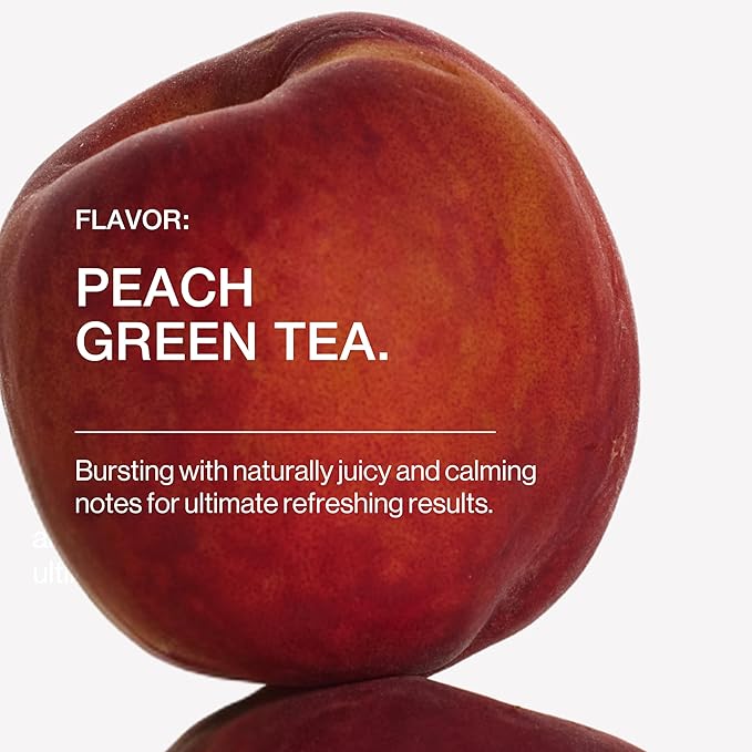 B.WILD Plant-Based Multivitamin Drink Mix – Refreshing Peach Green Tea with Prebiotics, Probiotics & Adaptogens for Gut Health & Stress Support – 30 Servings – Vegan, Gluten-Free