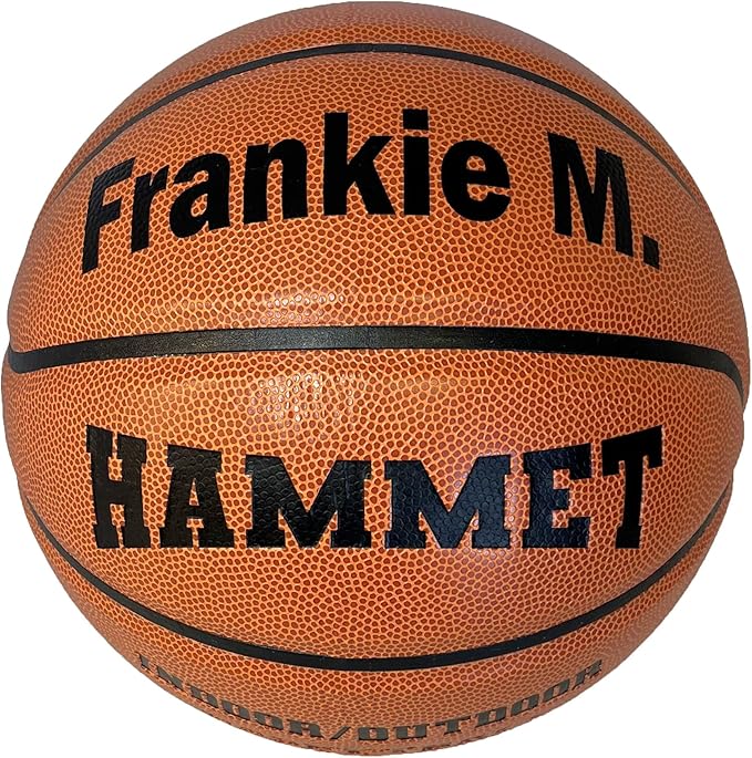 HAMMET Personalized Basketball - Customized Indoor and Outdoor Basketball with Your Name or Text - Ideal Gift for Son, Daughter, Boy or Girl