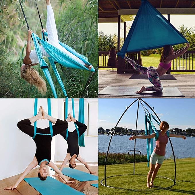 Aerial Yoga Swing Set, Ultra Strong Hammock Trapeze Extension, Antigravity Ceiling Hanging Sling Inversion Exercises