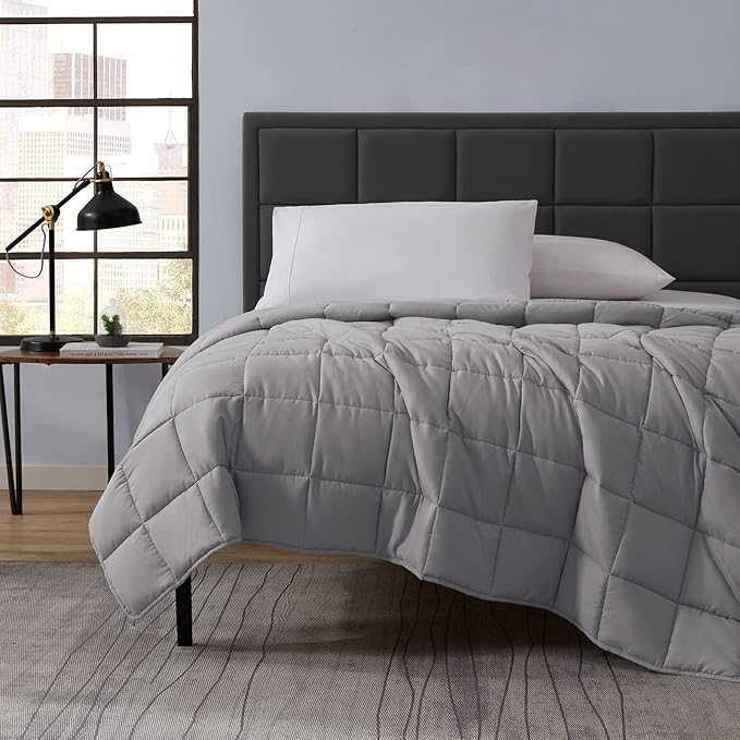 L'AGRATY Weighted Blanket Kids- 40"x60" 7lbs Cooling Breathable Heavy Blanket Microfiber Material with Glass Beads All-Season Summer Fall Winter Soft Thick Comfort